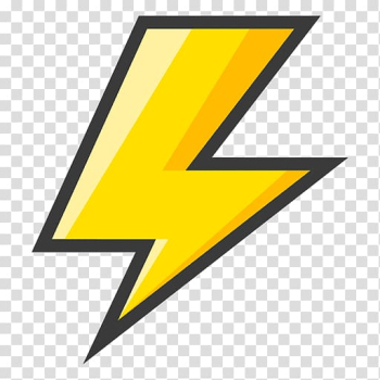 Yellow lightning artwork, Lightning Bolt Symbol , lighting transparent background PNG clipart