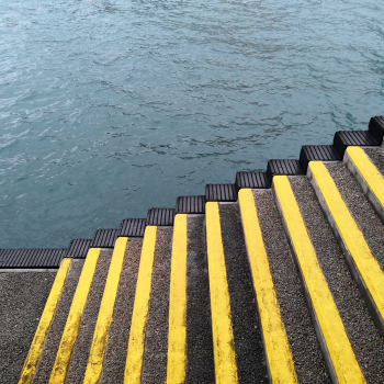 Yellow Lined Stairs Yellow Lined Stairs