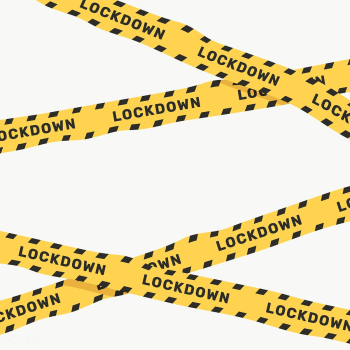 Yellow lockdown caution tape transparent png | Free  transparent png - 2304622