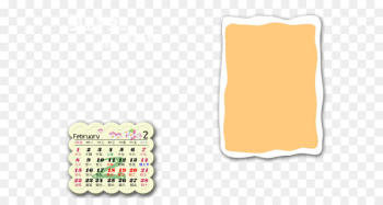 Yellow Material Pattern - Calendar Template 