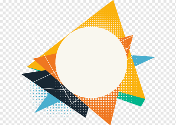 yellow, orange, and black artwork, Geometric shape Polygon, cool background, angle, triangle, orange png