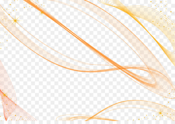 Yellow Pattern - Vector orange abstract lines background decorative material 
