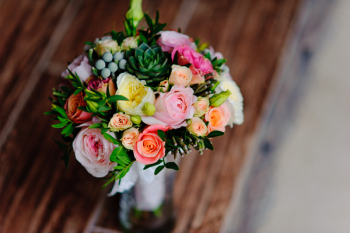 Yellow Pink and Orange Flower Bouquet Yellow Pink and Orange Flower Bouquet