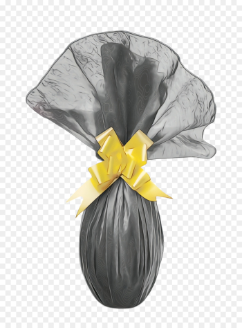 yellow plant bin bag hair accessory costume