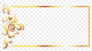 Yellow Recreation Pattern - Gold Border Design Png