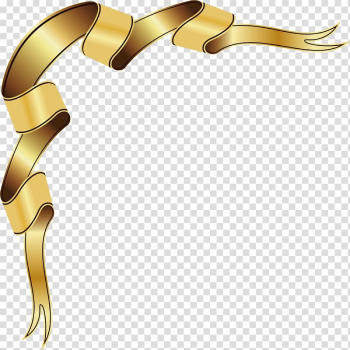 Yellow ribbon border, Label Ribbon , label,Colored ribbon transparent background PNG clipart