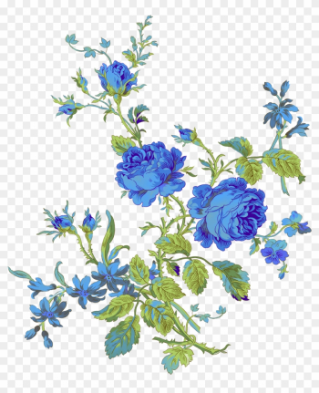 Yellow Rose Clipart Gold Flower Pencil And In Color - Blue Roses Transparent Background