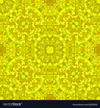 Yellow seamless abstract triangle mosaic tile vector image Yellow seamless abstract triangle mosaic tile vector image