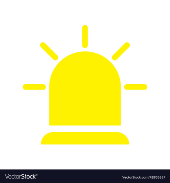 yellow siren icon or logo yellow siren icon or logo