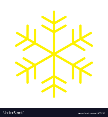 yellow snowflake icon or logo yellow snowflake icon or logo