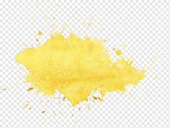 yellow splatter illustration, Yellow Watercolor painting, watercolor painting, texture, computer Wallpaper, color png