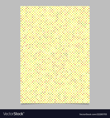 Yellow star shape pattern background brochure vector image Yellow star shape pattern background brochure vector image