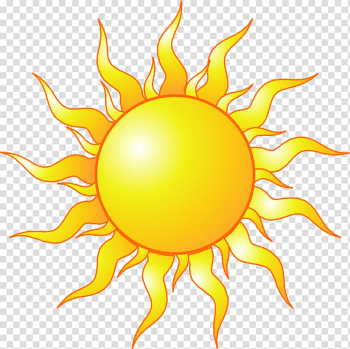 Yellow sun illustration, Animation Sunlight , sun transparent background PNG clipart