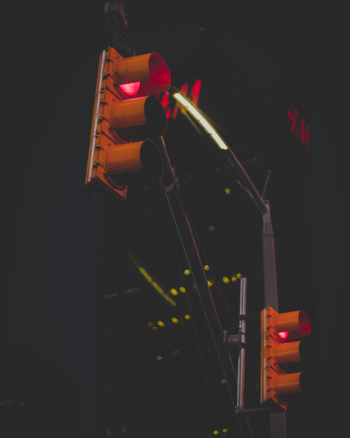 Yellow Traffic Light at Red Light Yellow Traffic Light at Red Light