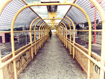 Yellow Trusses With Black Screen Yellow Trusses With Black Screen