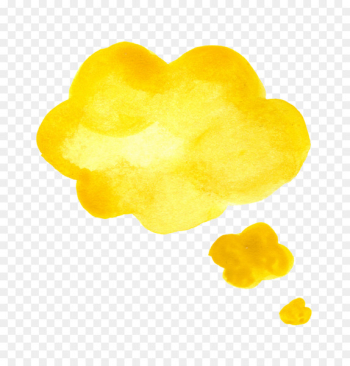 Yellow Watercolor painting Speech balloon - speech bubbles Yellow Watercolor painting Speech balloon - speech bubbles
