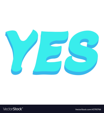 yes mint blue sticker yes mint blue sticker