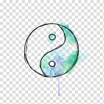 Yin and yang Paper Drawing Watercolor painting, watercolor camera transparent background PNG clipart