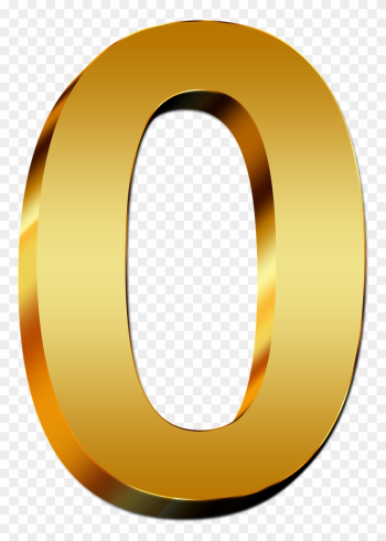 Yükle 3d Numbers - Gold Number 0 Png Yükle 3d Numbers - Gold Number 0 Png