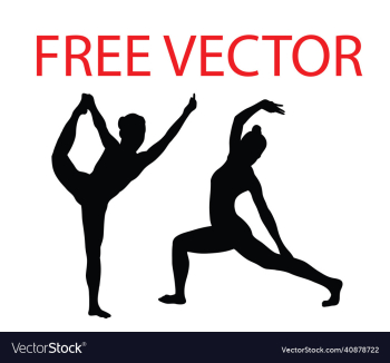 yoga activity silhouettes yoga activity silhouettes