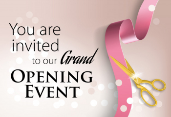 You are invited to our grand opening event lettering You are invited to our grand opening event lettering