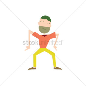 Young boy in action Young boy in action