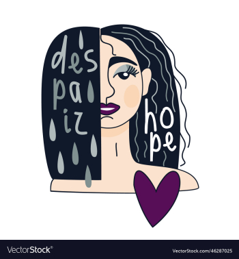 young girl with changing mood from despair young girl with changing mood from despair