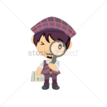 Young man as an explorer Young man as an explorer