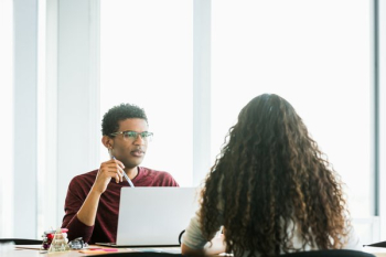 Young Man Concerned At Startup Young Man Concerned At Startup