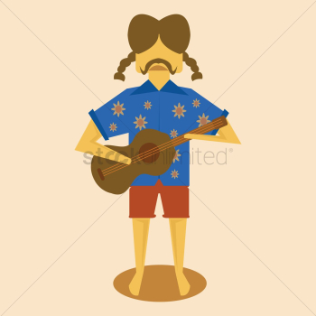 Young man with guitar Young man with guitar