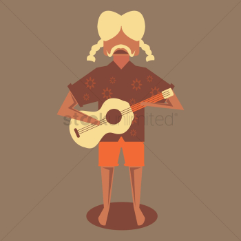 Young man with guitar Young man with guitar