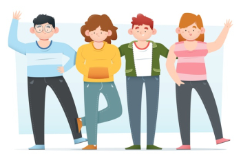 Young people illustration Free Vector Young people illustration Free Vector