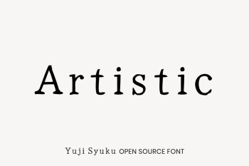 Yuji Syuku open source font | Free Font Add-on - rawpixel Yuji Syuku open source font | Free Font Add-on - rawpixel