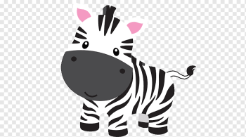 zebra illustration, Baby Jungle Animals Infant, safari, white, mammal, cat Like Mammal png