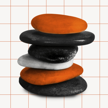 Zen stacked stones, black, orange | Free Photo - rawpixel