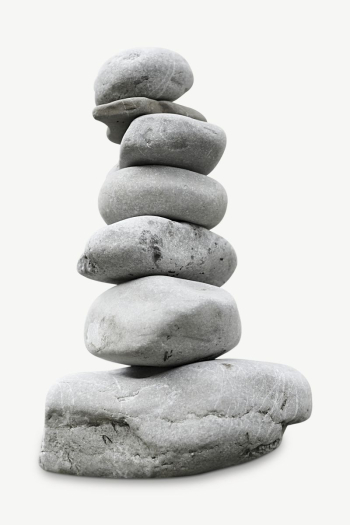 Zen stacked stones collage element | Free PSD - rawpixel