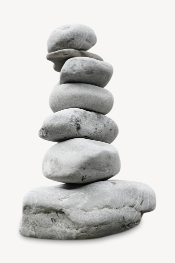 Zen stacked stones isolated design | Free Photo - rawpixel