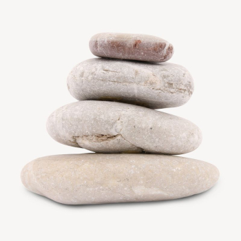 Zen stones collage element, rock | Free PSD - rawpixel