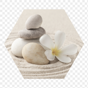 Zen stones png badge sticker, | Free PNG - rawpixel