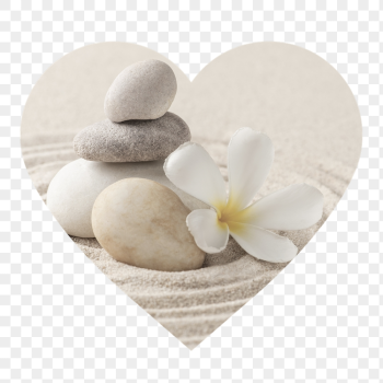 Zen stones png badge sticker, | Free PNG - rawpixel