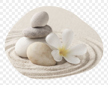 Zen stones png badge sticker, | Free PNG - rawpixel