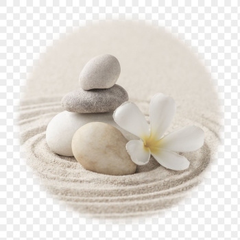 Zen stones png badge sticker, | Free PNG - rawpixel