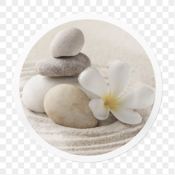 Zen stones png sticker, circle | Free PNG - rawpixel