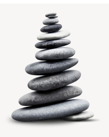 Zen stones sticker, mental health | Free PSD - rawpixel