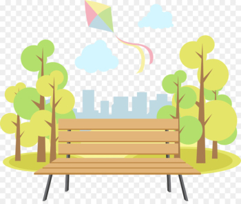 Zilker Park Urban park - Vector Park bench Zilker Park Urban park - Vector Park bench