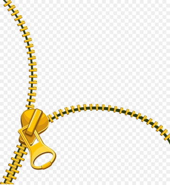 Zipper Gold - Gold zip fastener Zipper Gold - Gold zip fastener