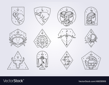 zodiac astrology horoscope signs line art design zodiac astrology horoscope signs line art design