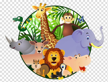 Zoo animals , Cartoon Safari , orangutan transparent background PNG clipart