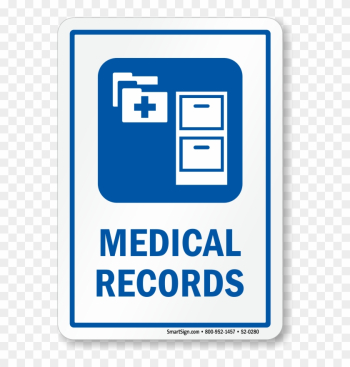 Zoom, Price, Buy - Brady 142432 Medical Records Sign, 10 X 7 In, Al