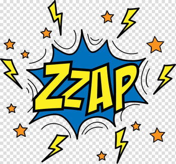 Zzap sticker application, Onomatopoeia Comics Speech balloon Euclidean , Comics explosion cloud dialog transparent background PNG clipart